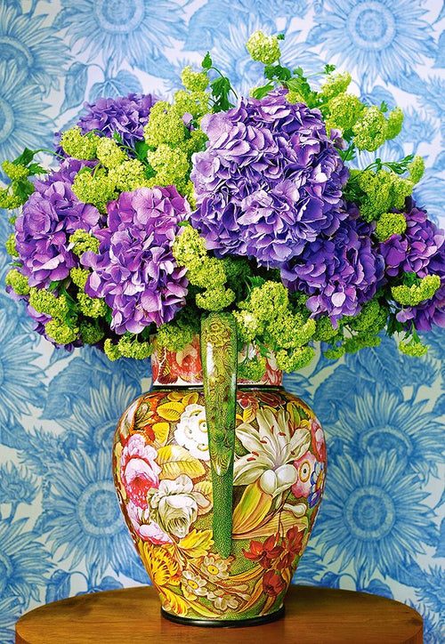 Bouquet of Hydrangeas, 1000 Piece Jigsaw Puzzle by Castorland