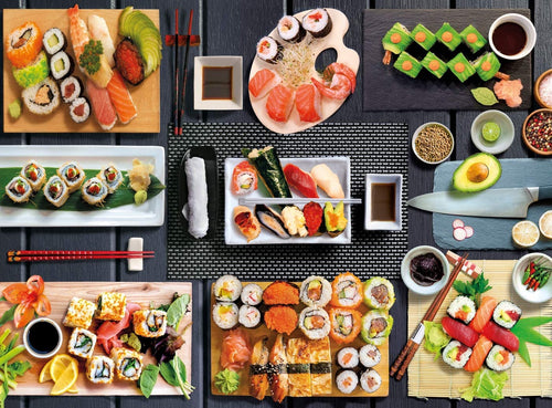 Sushi, 500 Pcs, Jigsaw Puzzle by Clementoni